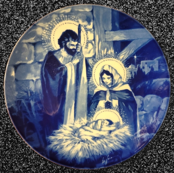 Vtg Avon 1991 "The Holy Family" Joseph Mary Jesus Manger Bethlehem - Picture 2 of 4